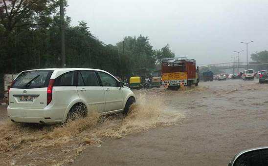 Rain in New Delhi